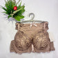 Elegant Cinnamon Lace Lingerie Set