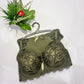 Elegant Cinnamon Lace Lingerie Set