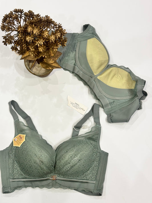 Elegant Lace Full-Coverage Bra