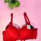 Elegant Lace Underwire Push-Up Bra