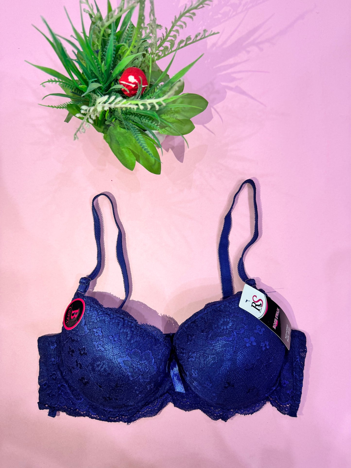 Elegant Lace Underwire Push-Up Bra
