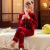 Luxury Velvet Pajama Set for Women – Cozy Winter Loungewear